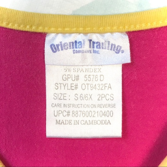 3 for $15 Kids Pink & Yellow Tie Dye Tshirt with Pocket Top by Oriental Trading - Picture 5 of 6